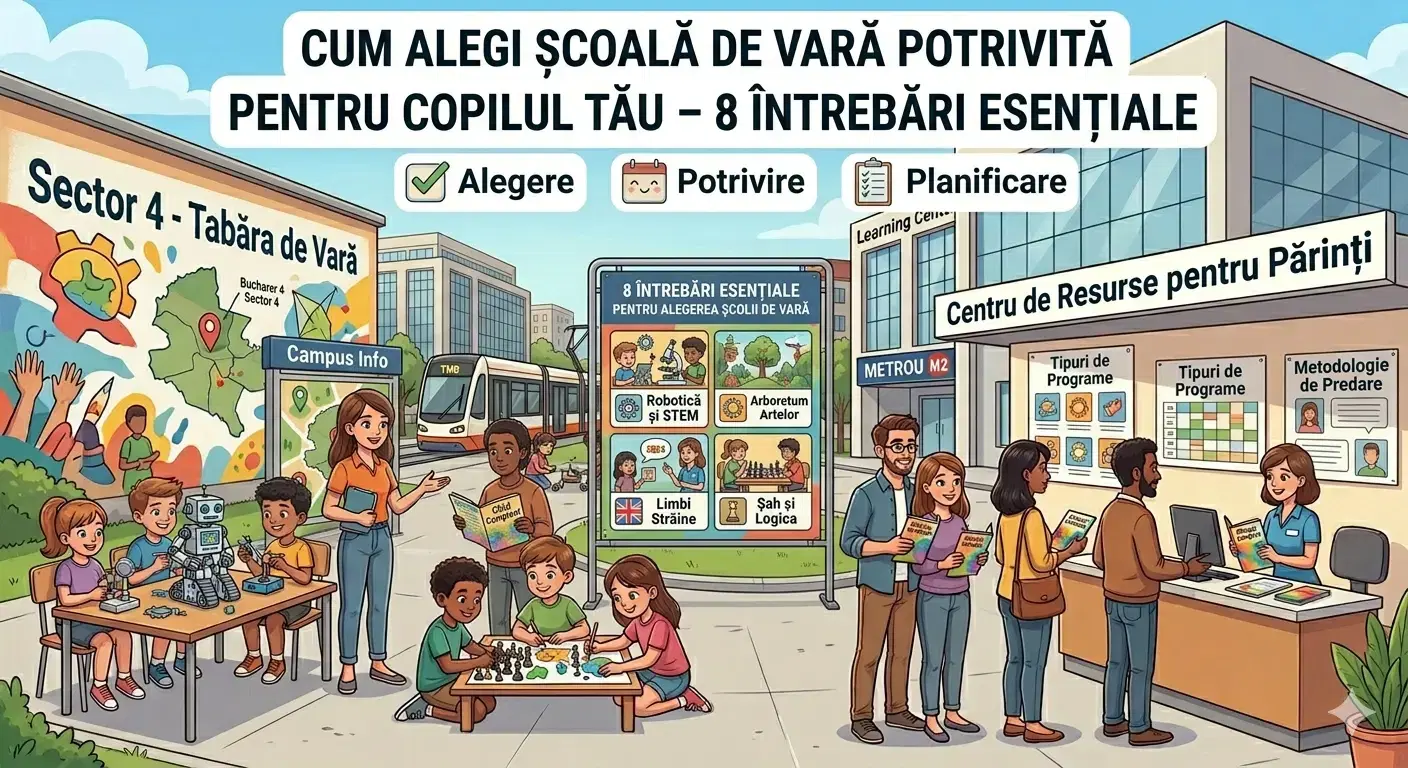 Cum Alegi Școala de Vară Potrivită pentru Copilul Tău – 8 Întrebări Esențiale