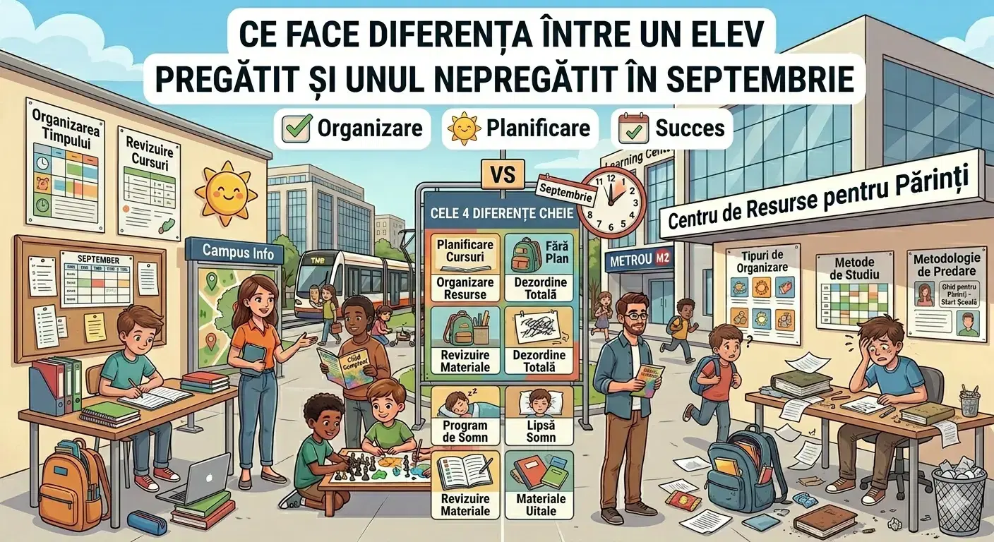 Ce Face Diferența între un Elev Pregătit și Unul Nepregătit în Septembrie